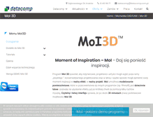 Tablet Screenshot of moi3d.pl